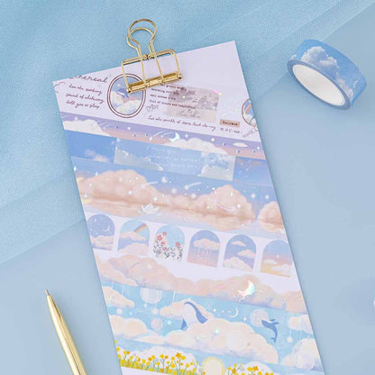 Tsuki ‘Cloud Dreamland’ Holographic Washi Tape Set ☾