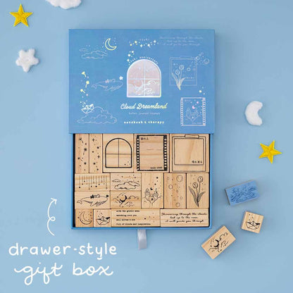 Tsuki ‘Cloud Dreamland’ Bullet Journal Stamp Set ☾