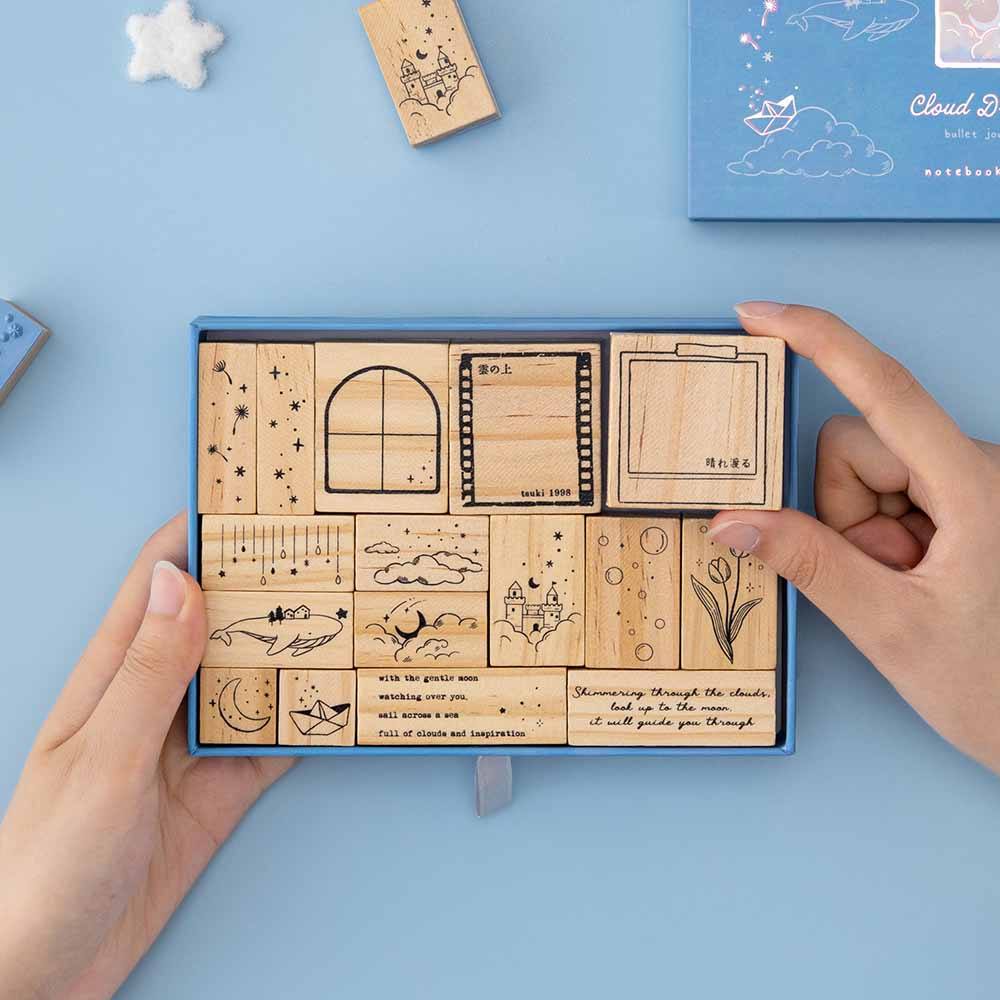 Tsuki ‘Cloud Dreamland’ Bullet Journal Stamp Set ☾