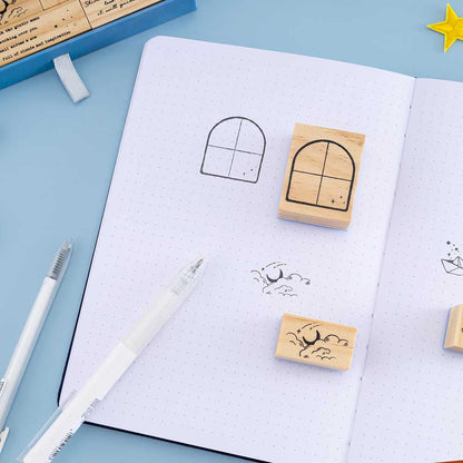 Tsuki ‘Cloud Dreamland’ Bullet Journal Stamp Set ☾
