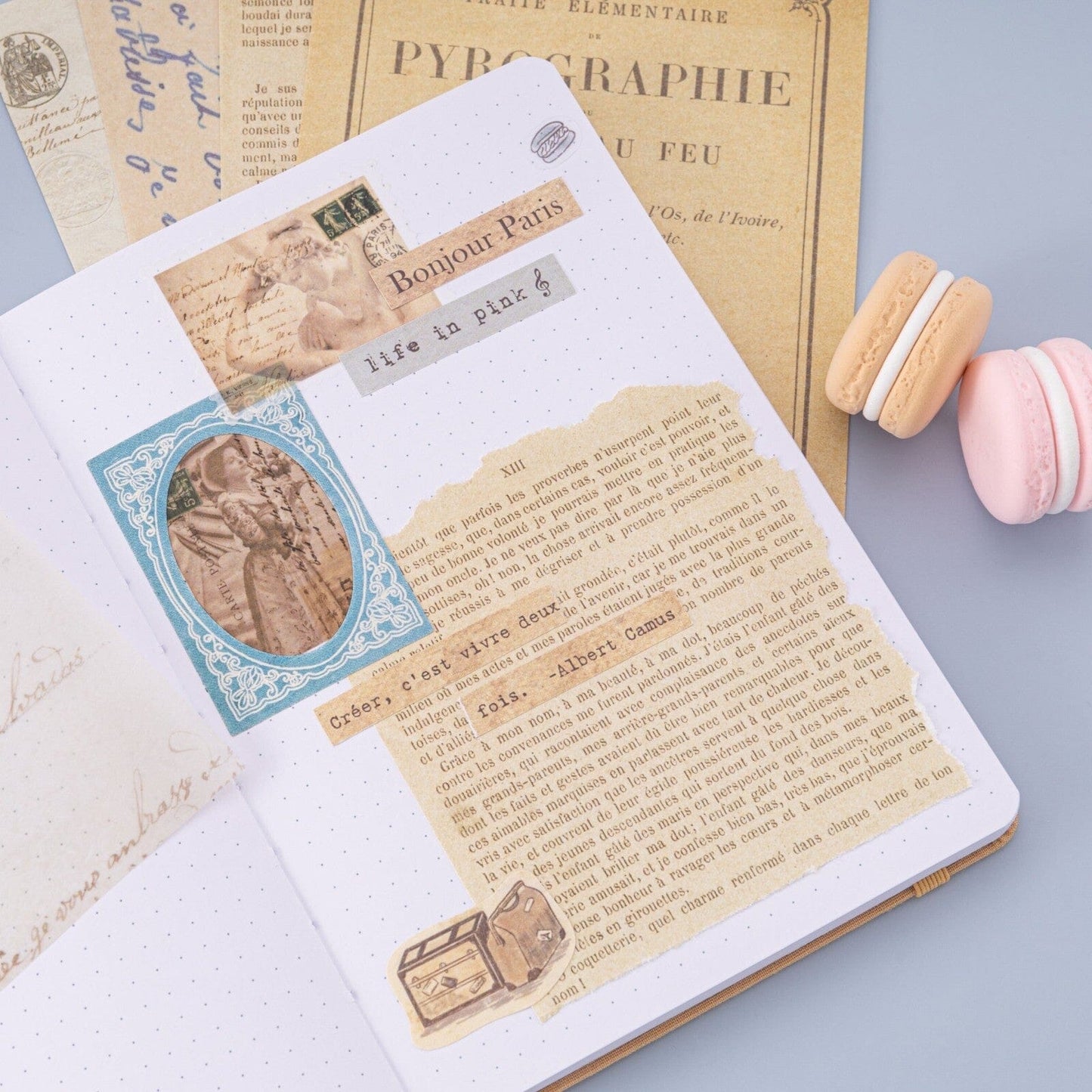 Tsuki ‘Journée à Paris’ Scrapbook Sticker Set ☾