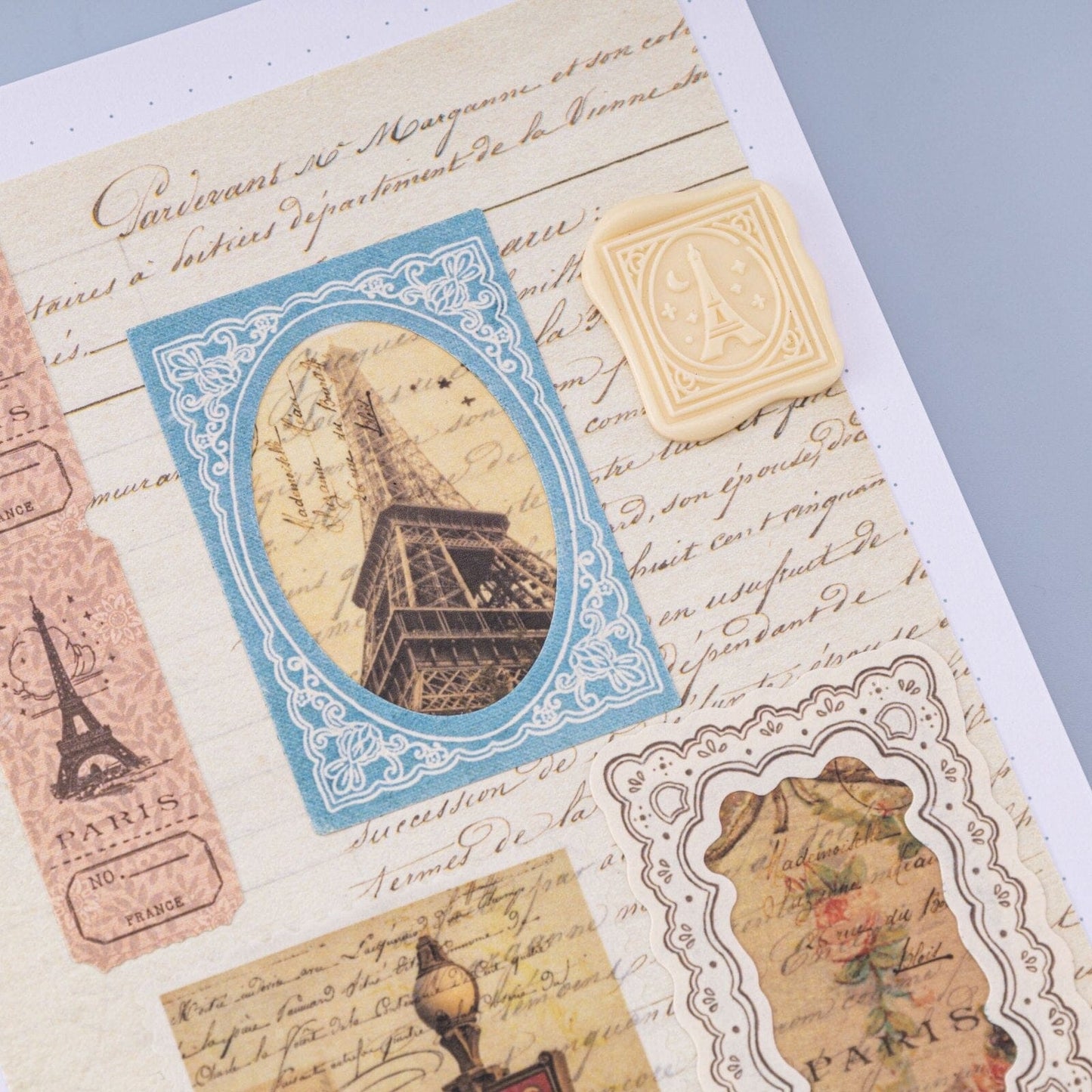 Tsuki ‘Journée à Paris’ Scrapbook Sticker Set ☾