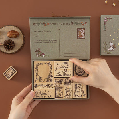Tsuki ‘Forest Friends’ Bullet Journal Stamp Set ☾