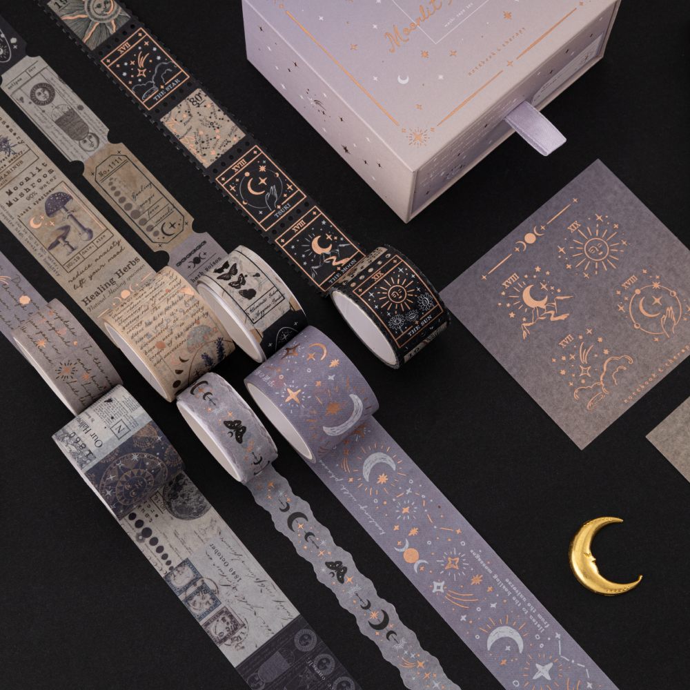 Tsuki ‘Moonlit Alchemy’ Washi Tape Set ☾