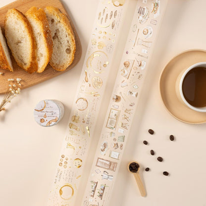 Hinoki - ‘Into the Cafe' PET Decorative Tape Set