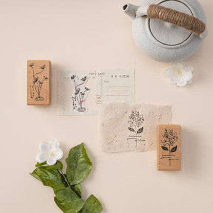 Hinoki - ‘Into the Tea Room' Wooden Stamps