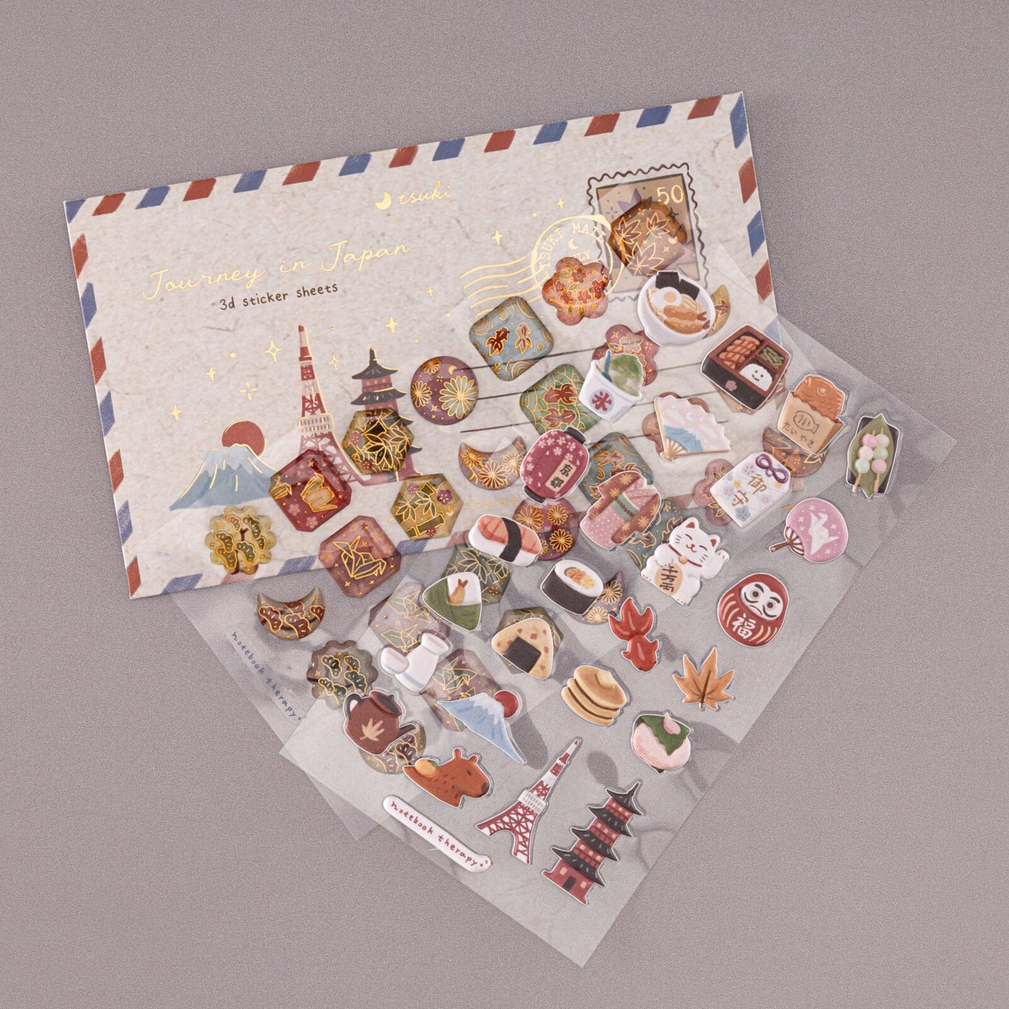 Tsuki ‘Journey in Japan’ 3D Sticker Set ☾