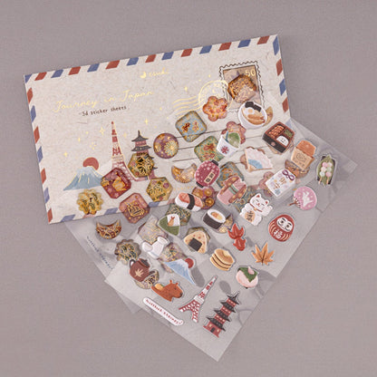 Tsuki ‘Journey in Japan’ 3D Sticker Set ☾