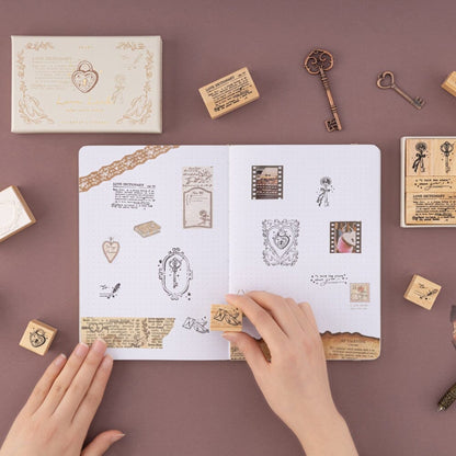 Tsuki ‘Love Lock’ Bullet Journal Stamp Set ☾