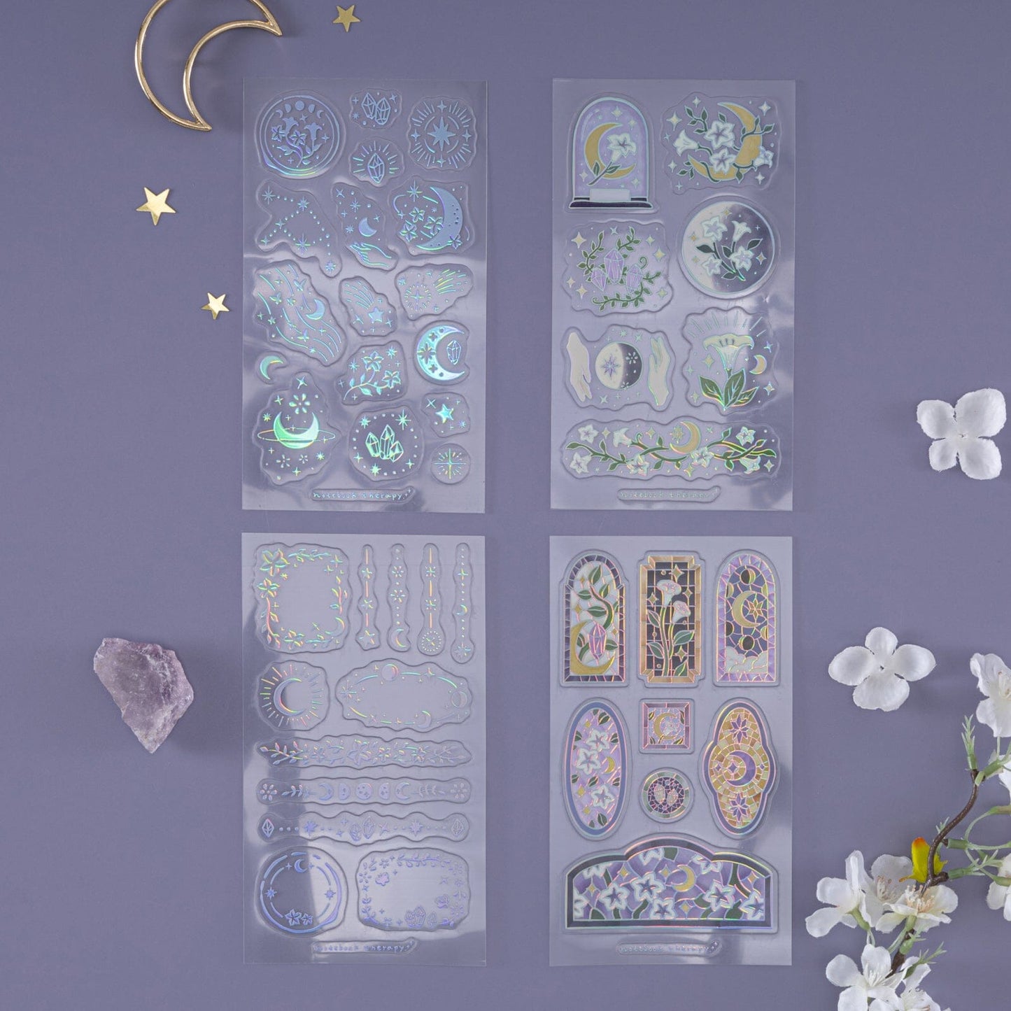 Tsuki ‘Moonflower Magic’ 3D Sticker Set ☾