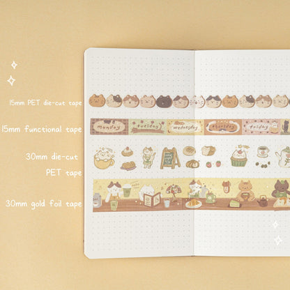 Tsuki ‘Neko Cafe’ Travel Notebook Gift Set ☾