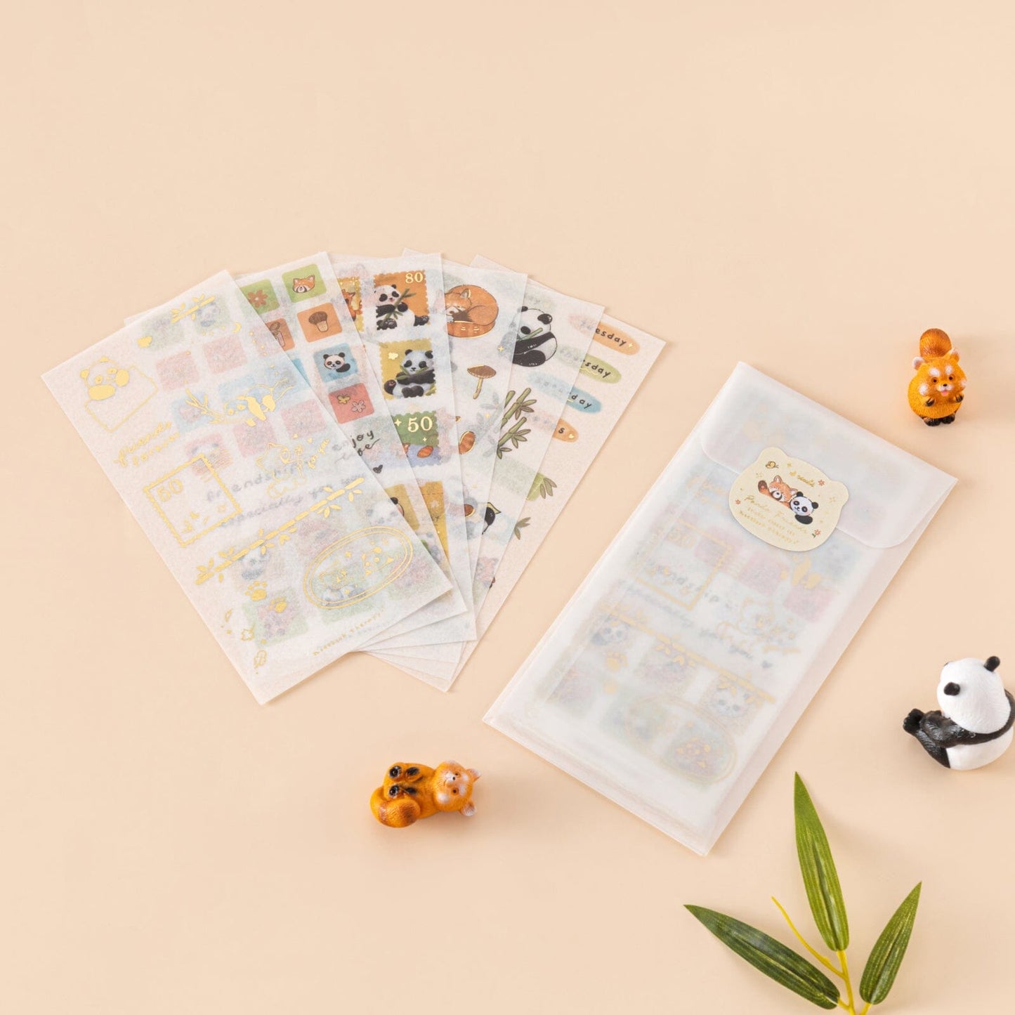 Tsuki ‘Panda Friends’ Sticker Set ☾