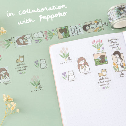 Tsuki ‘Happy Day’ Washi Tape Set by Notebook Therapy x Peppoko ☾