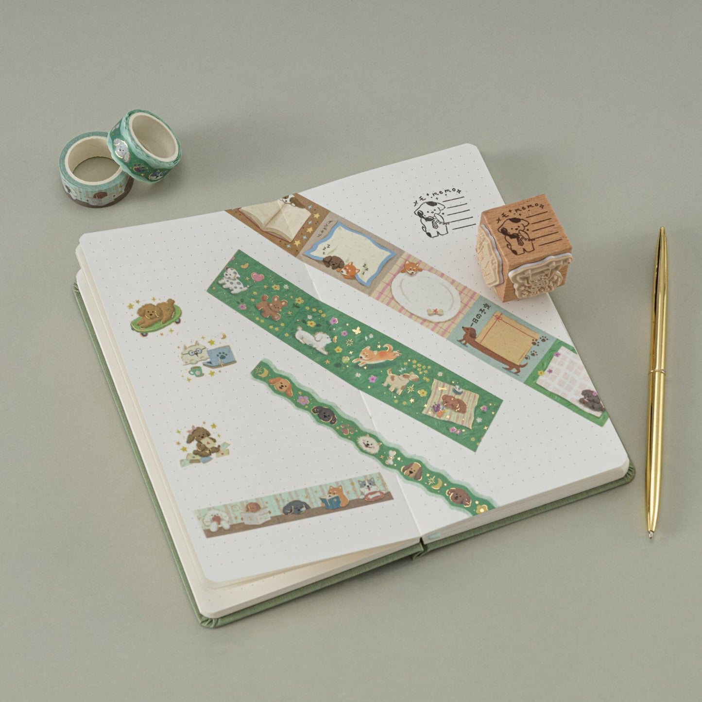 Tsuki ‘Puppy Life’ Travel Notebook Gift Set ☾