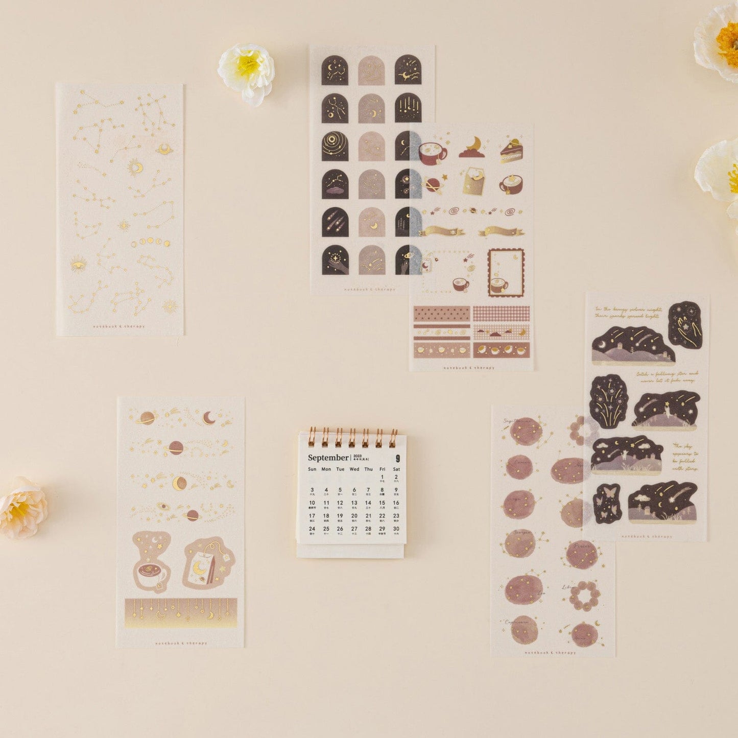 Tsuki ‘Galaxy + Stars’ Sticker Set ☾