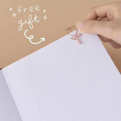 Tsuki ‘Vintage Rose’ Petal Red Limited Edition Bullet Journal ☾