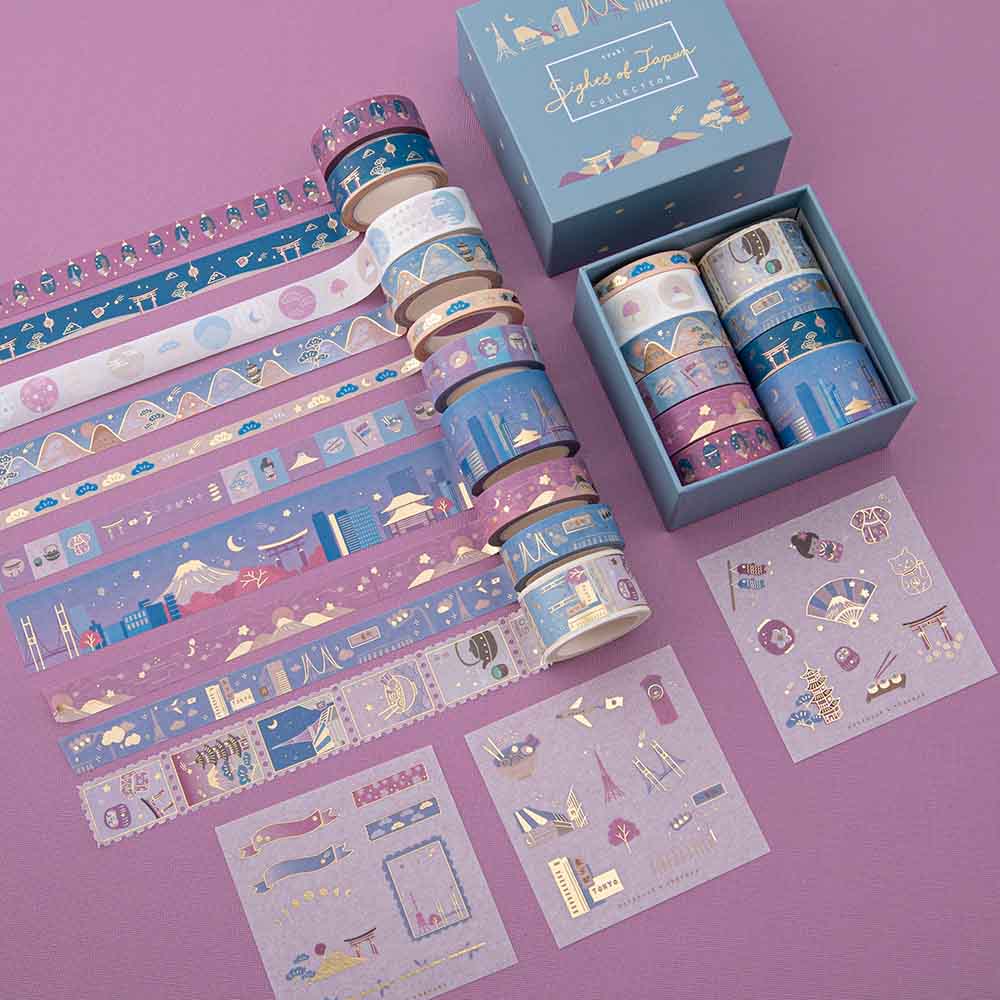Tsuki ‘Sights of Japan’ Washi Tape Set ☾