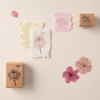 Hinoki - ‘Into the Blossom’ Wooden Stamps Set