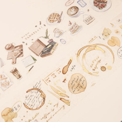 Hinoki - ‘Into the Cafe' PET Decorative Tape Set
