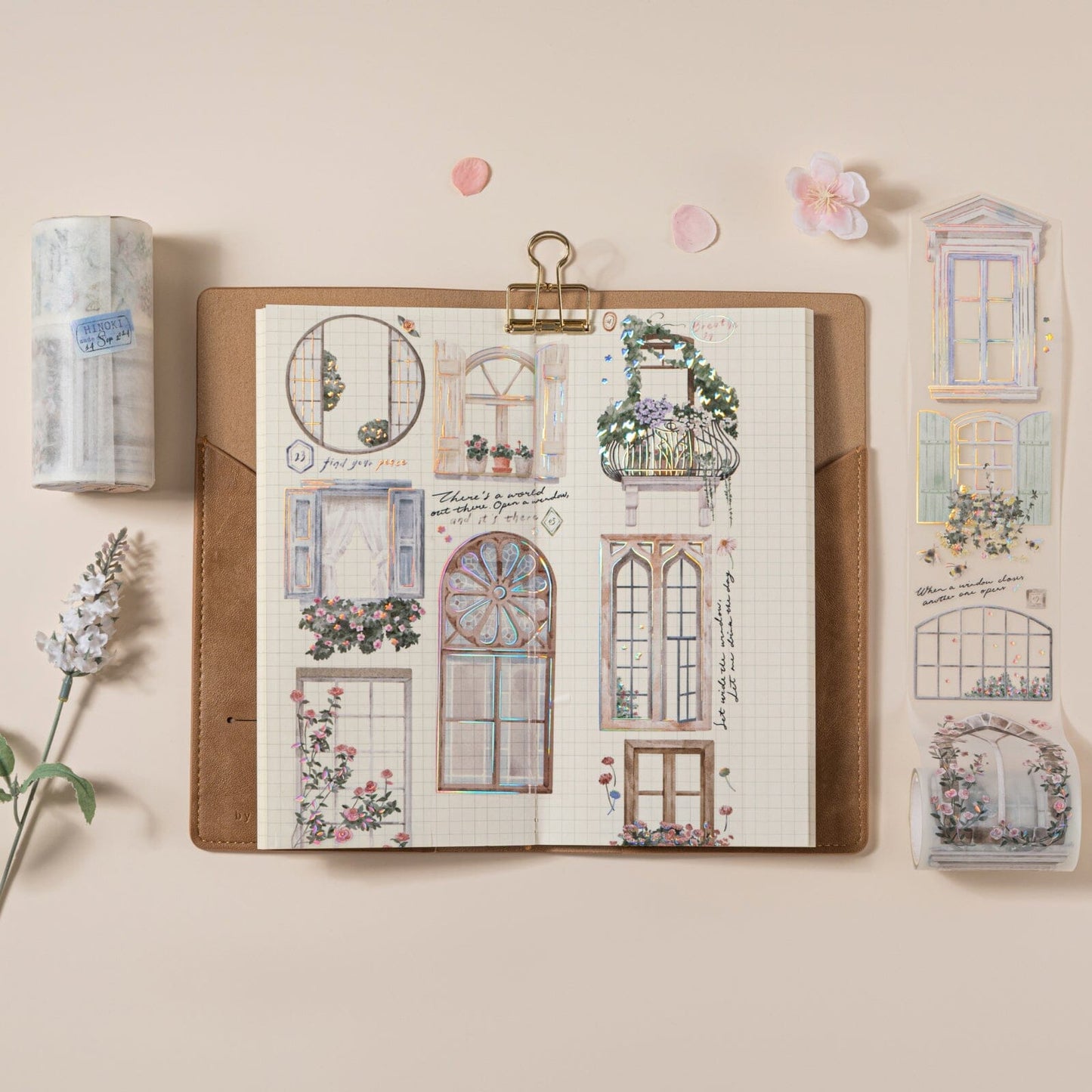 Hinoki - ‘Into the Sky’ PET Decorative Tape Set