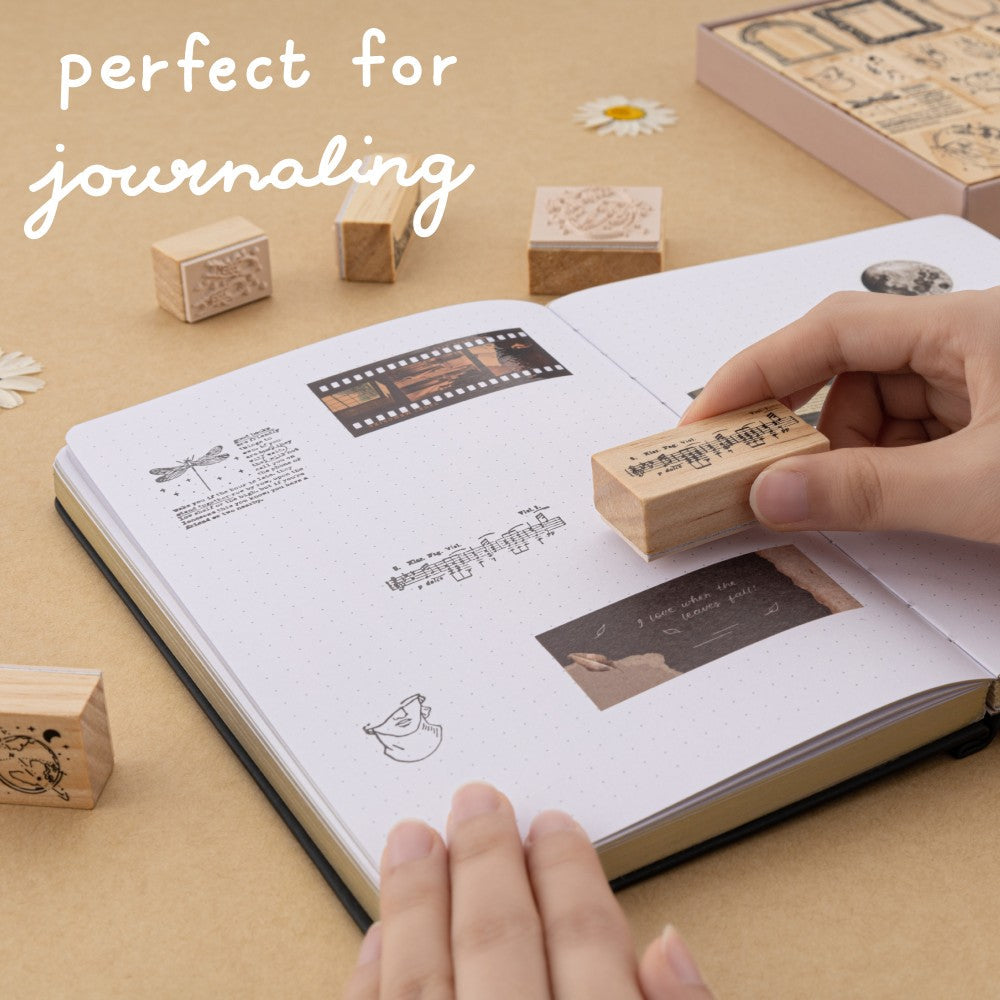 Tsuki ‘Light Academia’ Stamp Set ☾