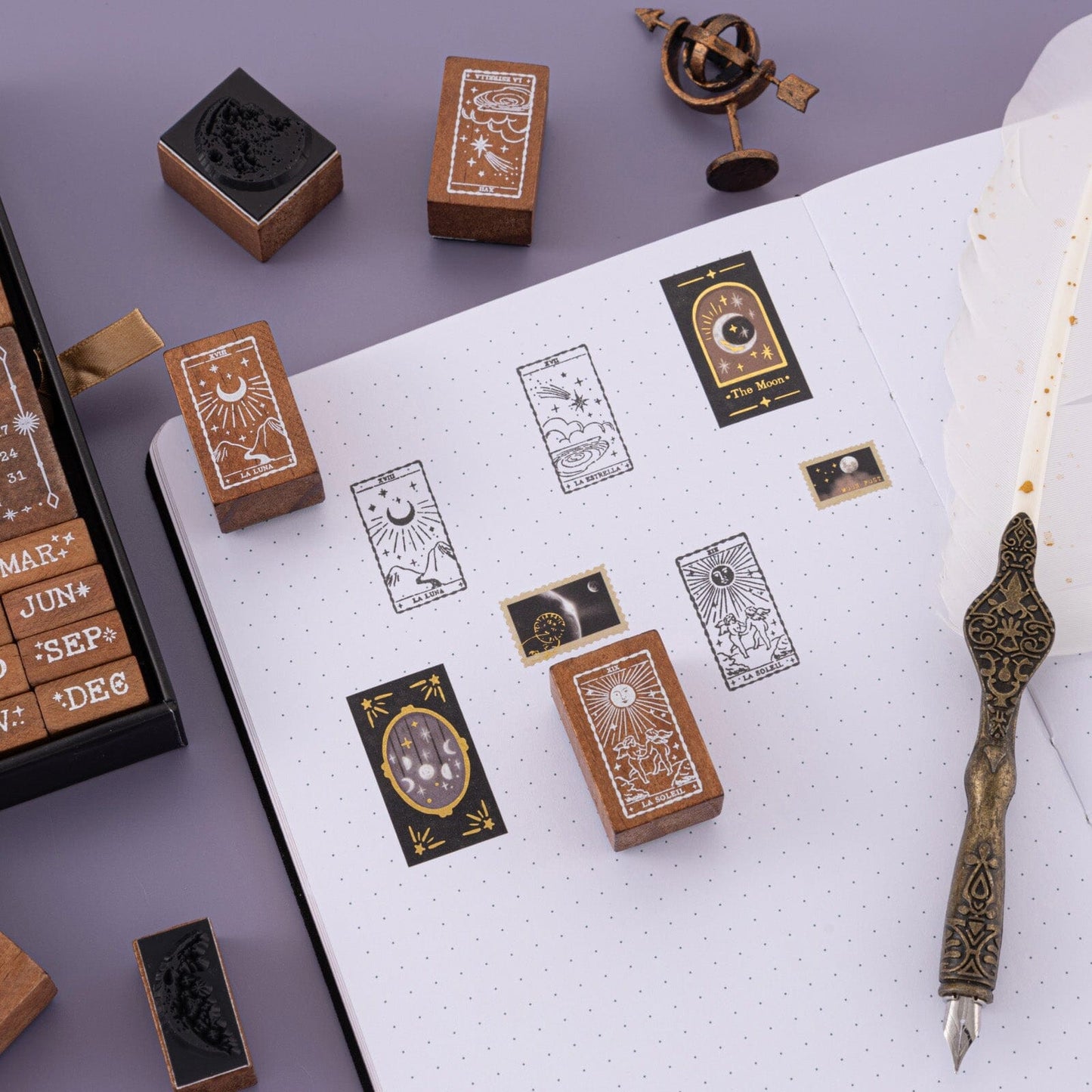 Tsuki ‘Lunar Mystery’ Bullet Journal Stamp Set ☾