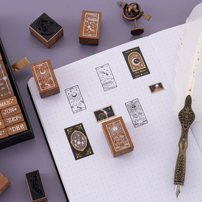 Tsuki ‘Lunar Mystery’ Bullet Journal Stamp Set ☾