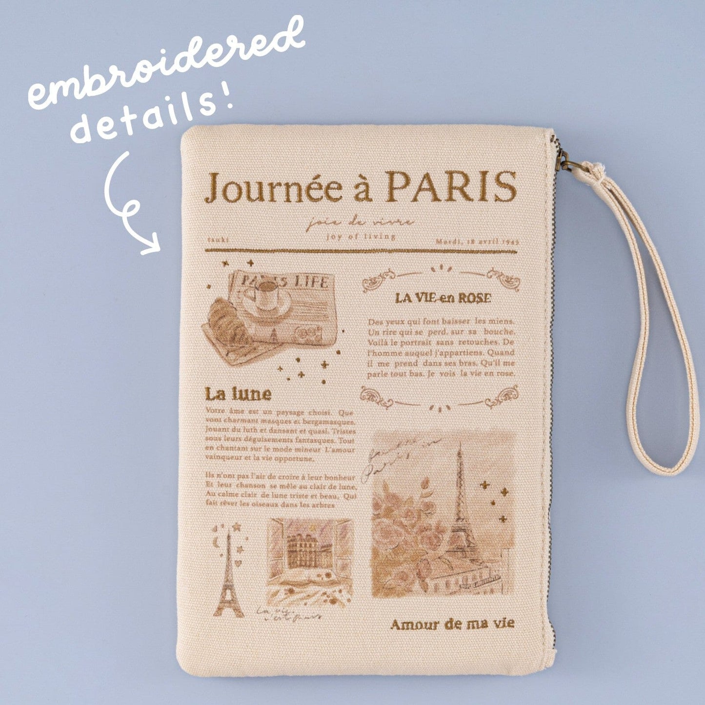 Tsuki ‘Journée à Paris’ Travel Pouch ☾
