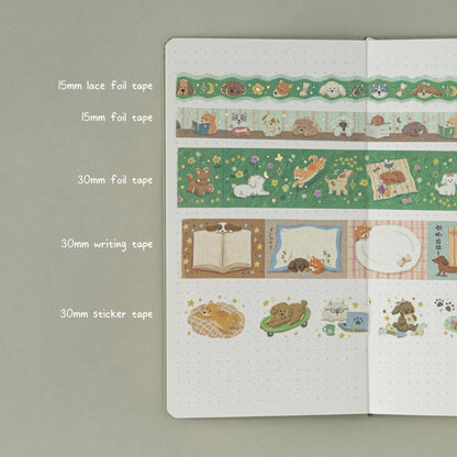 Tsuki ‘Puppy Life’ Travel Notebook Gift Set ☾