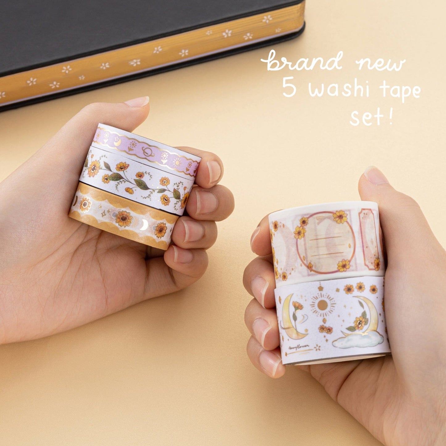 Tsuki ‘Summer Moonflower’ Washi Tape Set ☾