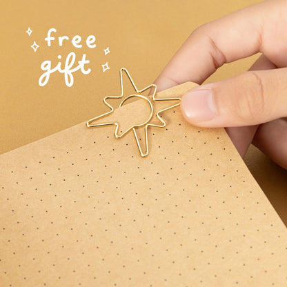 Tsuki ‘Sunbeam Magic’ Kraft Travel Notebook ☾