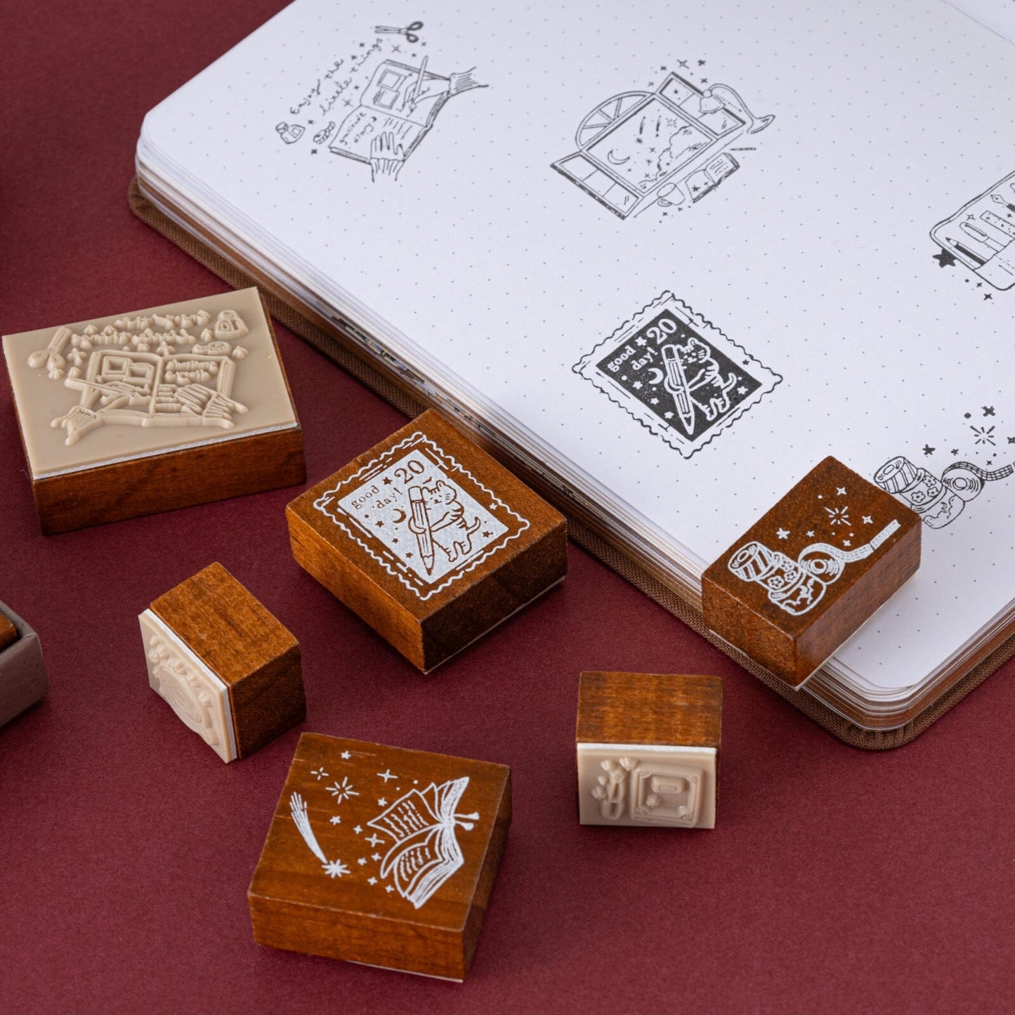 Tsuki ‘Tsuki Studio’ Bullet Journal Stamp Set ☾