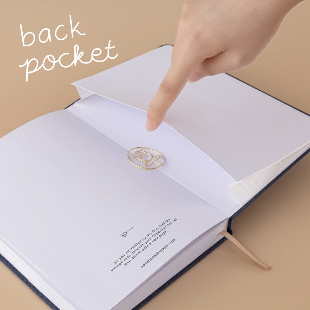 Tsuki ‘Vintage Rose’ Antique Blue Limited Edition Bullet Journal ☾