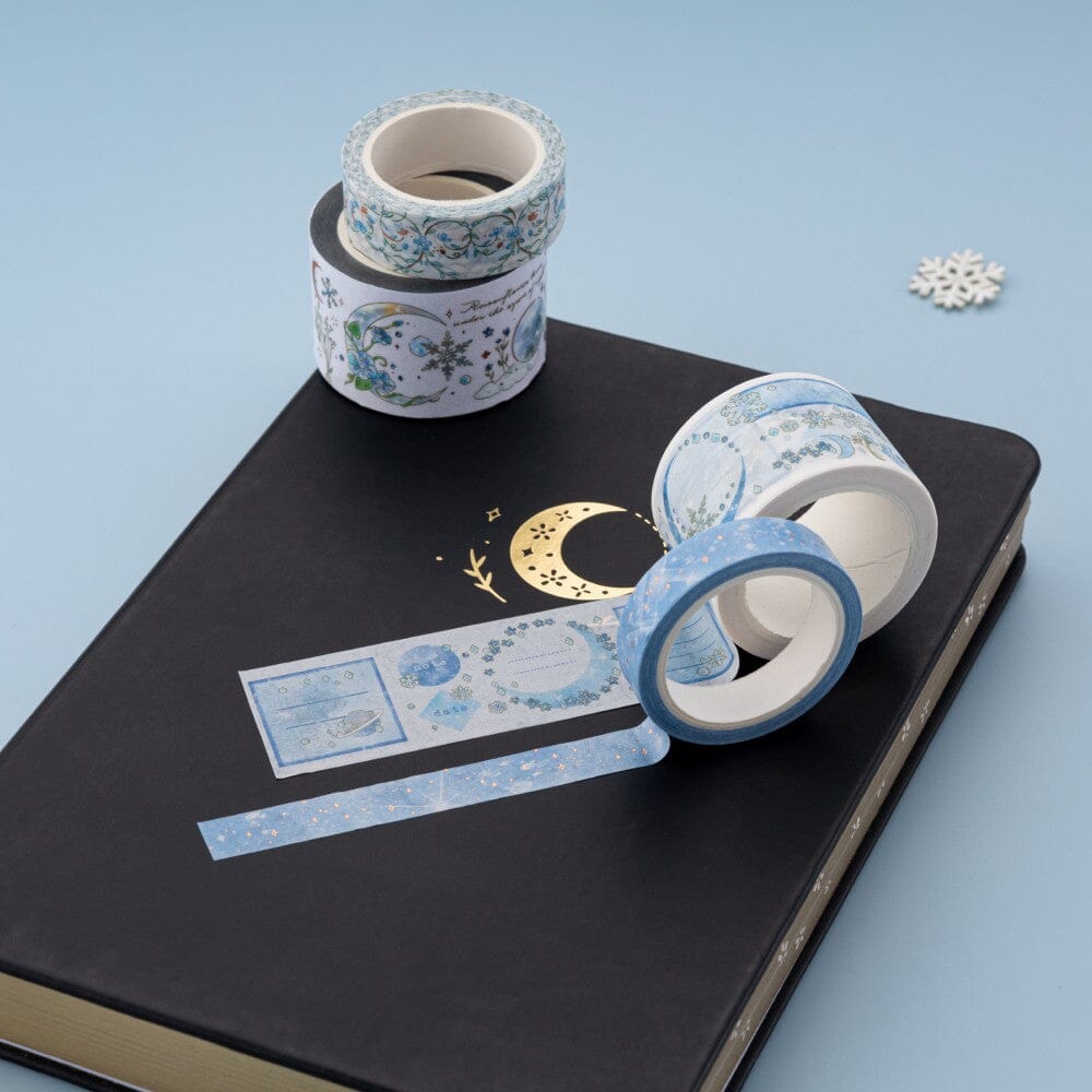 Tsuki ‘Winter Moonflower’ Washi Tape Set ☾