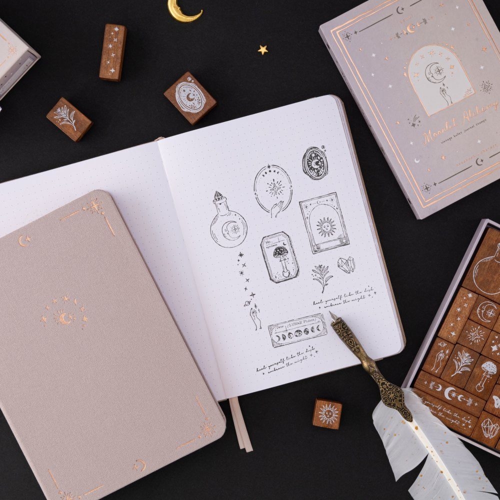 Tsuki ‘Moonlit Alchemy’ Bullet Journal Stamp Set ☾