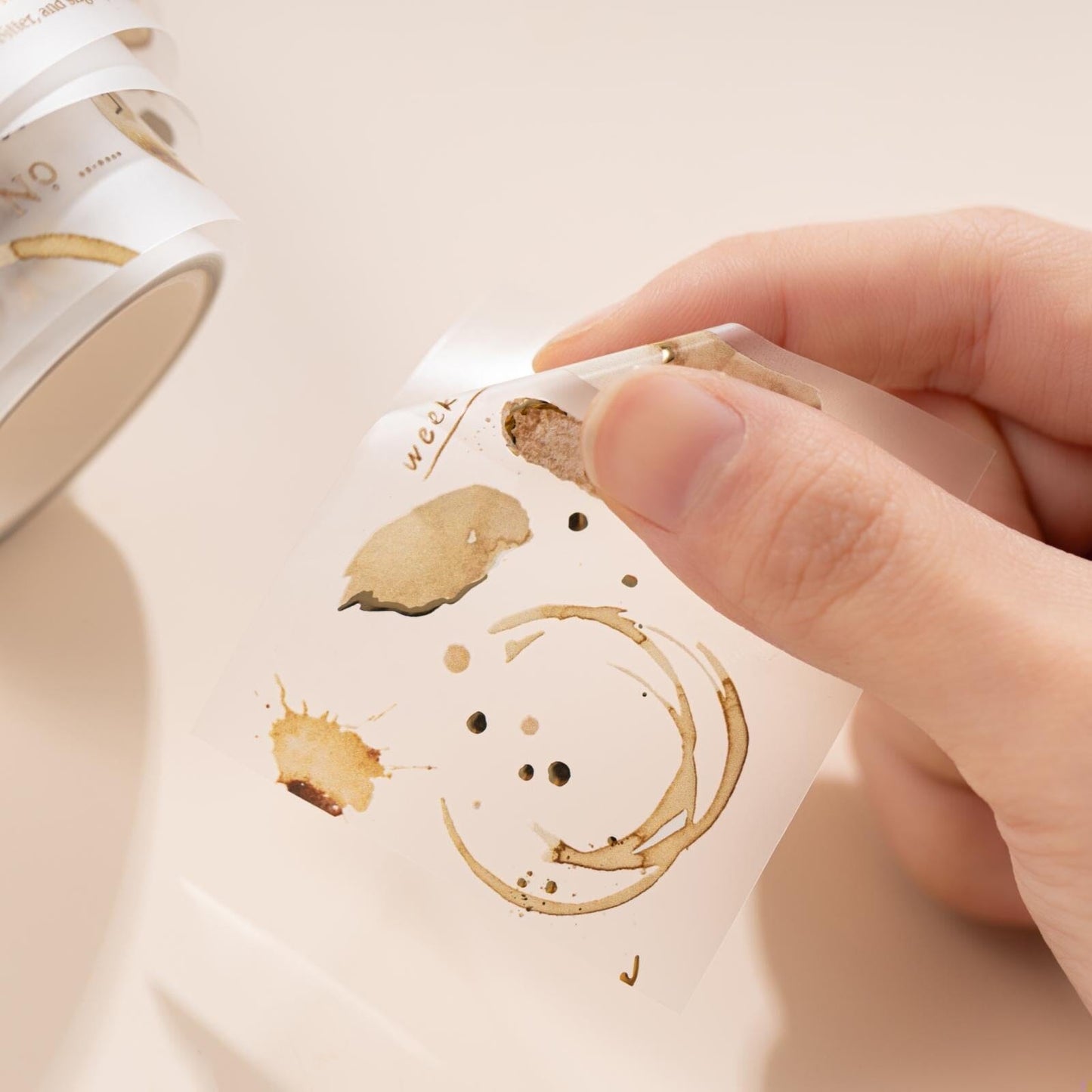 Hinoki - ‘Into the Cafe' PET Decorative Tape Set