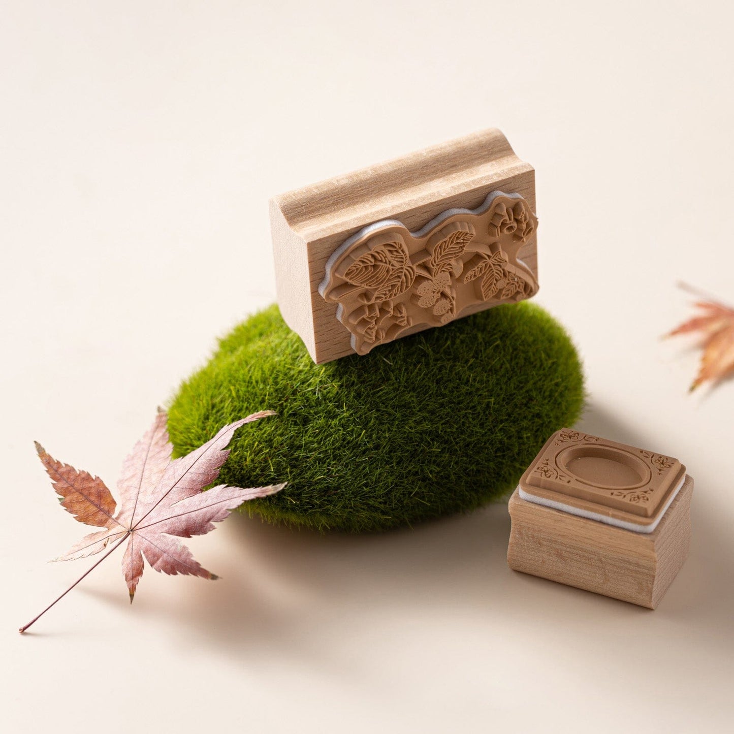 Hinoki - ‘Into the Fall’ Engraved Wooden Stamps Set