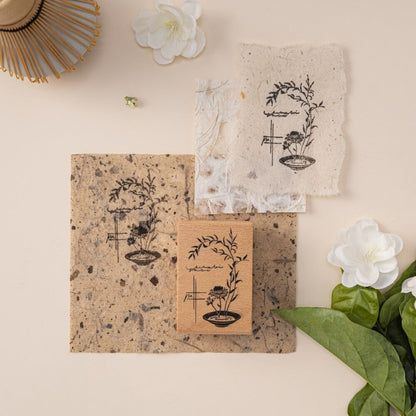 Hinoki - ‘Into the Tea Room' Wooden Stamps