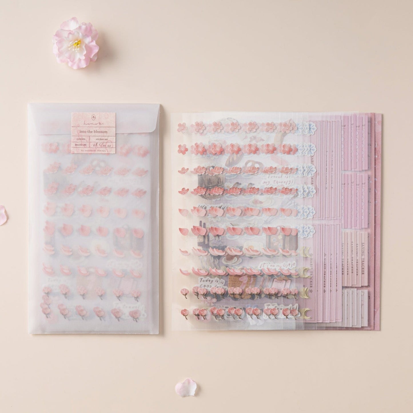 Hinoki - ‘Into the Blossom’ Mixed Insert + Sticker Set