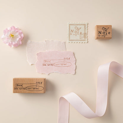 Hinoki - ‘Into the Blossom’ Wooden Stamps Set