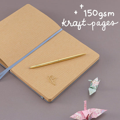 Tsuki ‘Origami Dreams’ Kraft Paper A5 Bullet Journal ☾