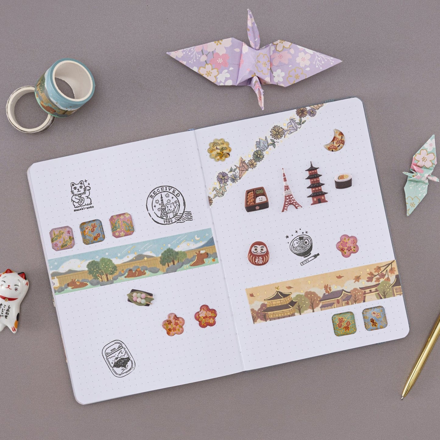 Tsuki ‘Journey in Japan’ 3D Sticker Set ☾