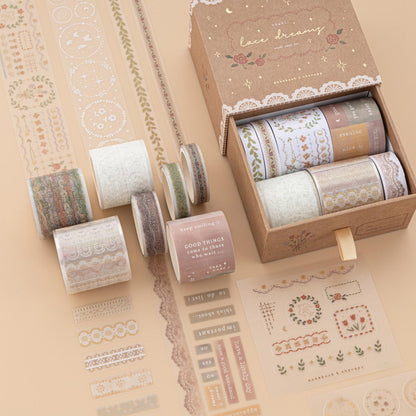 Tsuki ‘Lace Dreams’ Washi Tape Set ☾