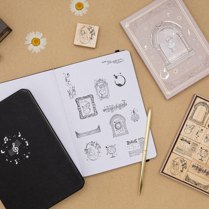 Tsuki ‘Light Academia’ Stamp Set ☾