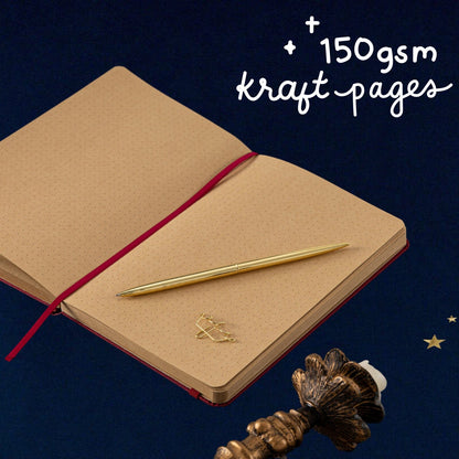 Tsuki ‘Majestic Moon’ Limited Edition Kraft Paper Bullet Journal in A5 ☾