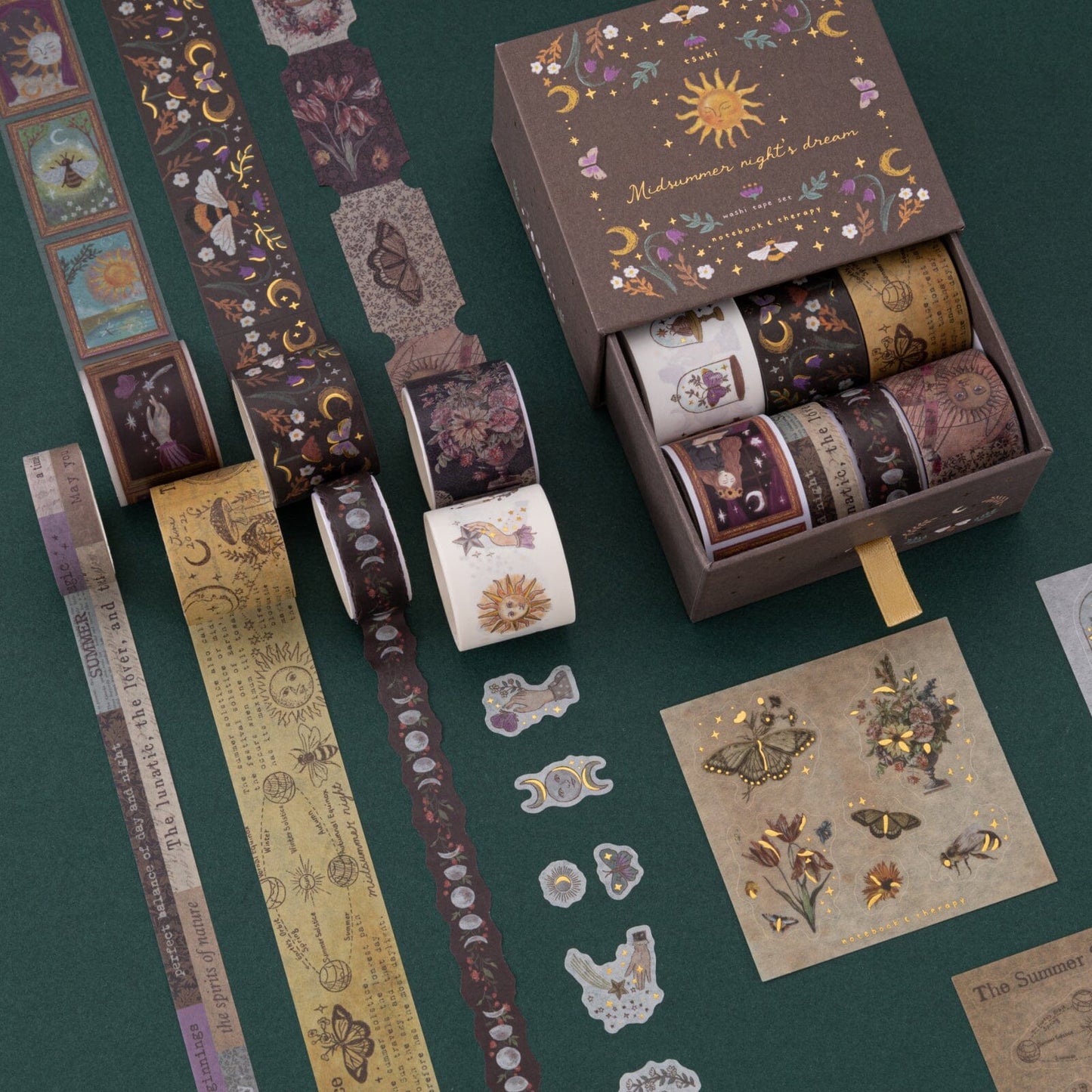 Tsuki ‘Midsummer Night’s Dream’ Washi Tape Set ☾