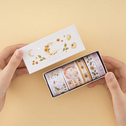 Tsuki ‘Summer Moonflower’ Washi Tape Set ☾