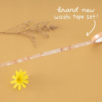 Tsuki ‘Sunlit Mystery’ Washi Tape Set ☾