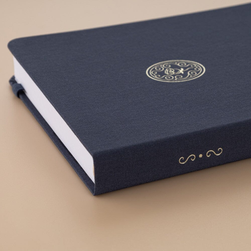 Tsuki ‘Vintage Rose’ Antique Blue Limited Edition Bullet Journal ☾