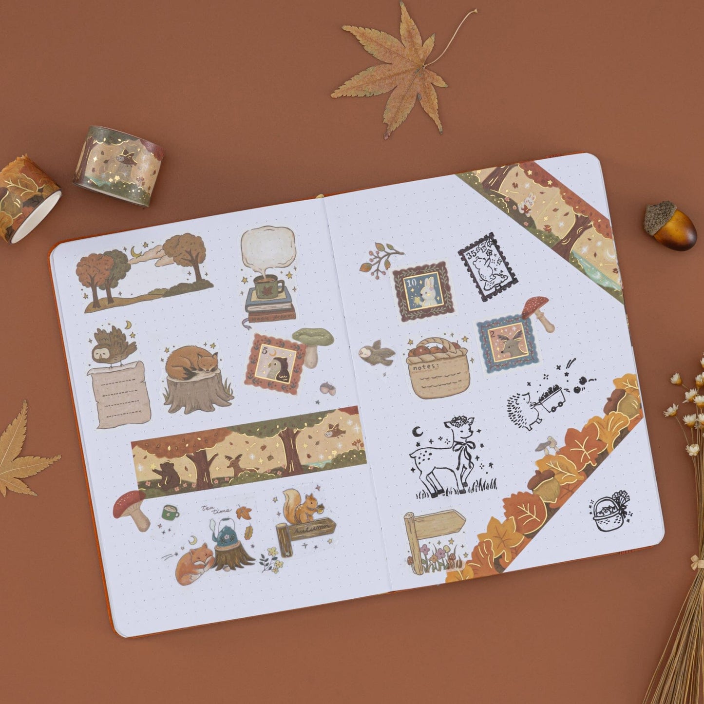 Tsuki ‘Forest Friends’ Sticker Set ☾